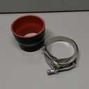 Straight Reducer Coupler Silicone Hose ID 3.5inch to 4inch 4-Ply with Stainless Steel T-Bolt Clamp for Turbo/Intercooler/Intake Piping