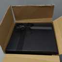 Tenceur 10 Pcs Gift Boxes with Lids Heavy Duty Nested Assorted Sizes Cardboard Gift Boxes for Presents with Ribbon for Xmas Holiday Present(Black,10 Size)