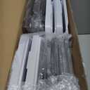 Delamu 2-Tier Multi-Purpose Bathroom Under Sink Organizers and Storage, Stackable Kitchen Pantry Organization, Pull Out Medicine Cabinet Organizer with Movable Dividers, White, 4Pack