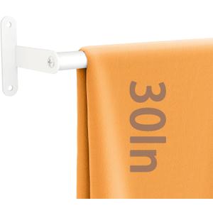 Bath Towel Racks for Bathroom, Stainless Steel 30Inch Hand Towel Bars, Bathroom Towel Holder Wall Mounted, Towel Rods, White, Easy to Install