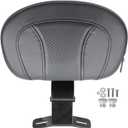 LABLT Black Detachable Front Driver Rider Backrest Pad, Motorcycle Front Driver Back Pad Replacement for Touring CVO Road King Street Glide Electra Glide 2009-2022