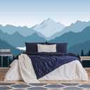 Jdayda Modern Mountain Wallpaper Natural Landscape Woodland Lake 106" x 75"