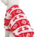 Dog Sweater, 2 Pack Dog Sweaters for Small Dogs, Dog Clothes for Small Dogs Girl Boy, Ultra Soft and Warm Puppy Sweater Dog Coat for Winter Christmas (S, Xmas Red)