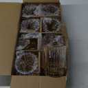 DEVI 8pcs Large Gold Votive Candle Holders for Wedding Centerpieces, Glass Tea Lights Candle Holder Decor, Wedding Bridal Shower Party Table Decor, Vintage Boho Easter Decor for Table