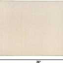 PURE ERA Carpet Stair Tread Landing Mat Tape Free Self Adhesive Non Slip Skid Resistant Indoor Doormat Area Rug Floor Mat for Kitchen Bathroom Workstations Washable 2' X 3' (Light Beige)