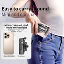 Magnetic Tripod for iPhone, Selfie Stick Tripod with Wireless Remote Pocket Size 4-16" high Upgrade 4 Leg Portable Magnetic Phone Stand for Video Recording Travel TIK Tok Vlog Live Broadcast