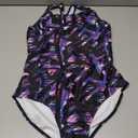 Girls' Swimsuit One Piece Swimming Suits Flyback Swimwear for Practice, Size 16