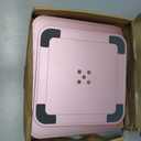 Adjustable Laptop Stand, Computer Stand with 360 Rotating Base, Ergonomic Laptop Riser Mount for Desk Foldable Protable Computer Desk Fits with MacBook Pro Air (10-16") - Pink