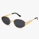 livho 2025 Trendy Oval Sunglasses - Stylish Polarized Shades for Everyday - Retro Metal Frames