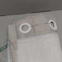 No Hook Shower Curtain and Liner Set,Light Grey Hotel Waffle Shower Curtain with Liner 78" L x 72" W