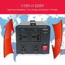 Yinleader 1000W Voltage Converter Transformer(110V to 220V OR 220V to 110V) 1000 Watt Step Up/Down Converter 110/120 Volt - 220/240 Volt w/US Power Cord,Circuit Breaker Protection