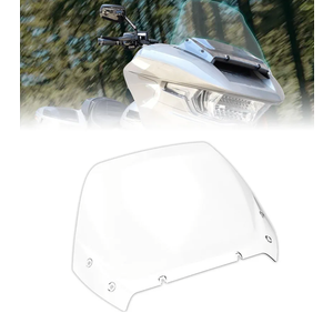 VEISUTOR 11.75" Windshield for Harley Road Glide 20242025, Clear Wind Shield Windscreen Air Deflector for Harley CVO Road Glide 20232025 Accessories