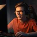 PC Gaming & Computer Glasses | 100% UV400 Protection (99.8% Lab Verified) | Ultra-Light Swiss-Designed Polycarbonate Frame