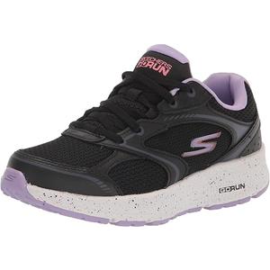 Skechers Women's CONSISTENT Sneaker, Black/Lavender, Size 8 