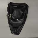 Peicees Leather Sling Bag Mens Crossbody Bag Chest Bag Sling Backpack for Men with USB Charge Port