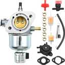 15003-7081 Carburetor & Fuel Pump Kit for Kawasaki FH541V FH580V FR600V FS600V Engine, Fits John Deere X300 X300R, Replaces 15004-7060 15004-7053 15004-0822