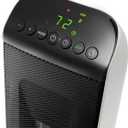 DeLonghi 1500w Ceramic Digital Tower Heater made with recycled materials and packaging, remote, ECO, oscillation