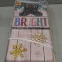 Threehoney 47" Large Nutcracker Christmas Porch Sign Pink Pastel Welcome Sign Christmas Porch Decor Tall Wooden Front Door Decor Gift for Xmas Holiday Farmhouse Outdoor Yard Home Patio Entryway