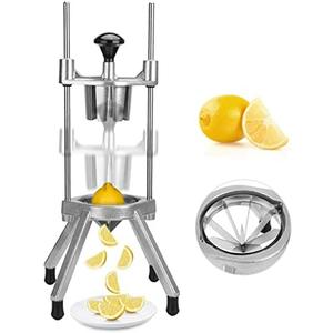 POWLAB Commercial Easy Wedger 8 Wedger Fruit Lime Slicer Cutter Stainless Steel Blade Commercial Vegetable Chopper Dicer Lemon Cutter for Home Bar Restaurant Lemons Limes Tomatoe Potatoe