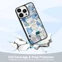 Classic Religious Sayings Christian Phone Case Fit for iPhone 14 Pro  TPU Blue Aesthetic Cross God Jesus Phone Cover Gift for Boy Girl Men Women