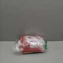 Sureio 4 Pcs Mrs Santa Claus Costume Women Christmas Dress Suit Cosplay Velvet Outfit with Belt Hat Striped Tights Elf Ears Size 2XL