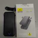 Portable Charger, 12000mAh 22.5W Fast Charging Power Bank with Built-in Cables & Wall Plug, Travel Essentials External Battery Pack, USB C Battery Phone Charger for iPhone, iPad, Samsung Black