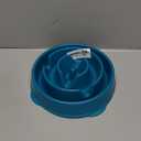 Outward Hound Fun Feeder Slow Bowl, Medium Slow Feeder Dog Bowl, 2 Cups, Turquoise