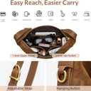 SYTRAH Hobo Bags for Women Slouchy Shoulder Suede Purse, Soft Crossbody Handbag with Multiple Pockets Casual Tote Purse