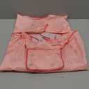 MOTEERLLU Coverall Baby Feeding Bib for Eating,Long Sleeves Bib Attaches to Highchair and Table,Weaning Bibs (Pink Sleeved)