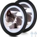 SENENQU 2 Pack Black Ovals Picture Frames 8x10 Classic Oval Photos Frames with Mounting Screws and Hooks, 8 by 10 Oval Wall Picture Frame Photo Frame for Home Decor, Photos Gallery