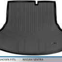 SMARTLINER All Weather Custom Fit Cargo Trunk Liner Floor Mat Compatible with 2013-2013 Nissan Sentra