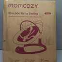 Momcozy 2-in-1 Electric Baby Swing, Dual-Arm Support System & Parent-Inspired Motions, Convertible to Toddler Seat up to 66 lbs, Adjustable Height, Lightweight, Khaki