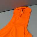 ATHX Kids High Stretch Spandex Halloween Cosplay Bodysuit Costume Open Face Unitard Child Full Body Skin Suit Zentai Suit (Large, Orange)