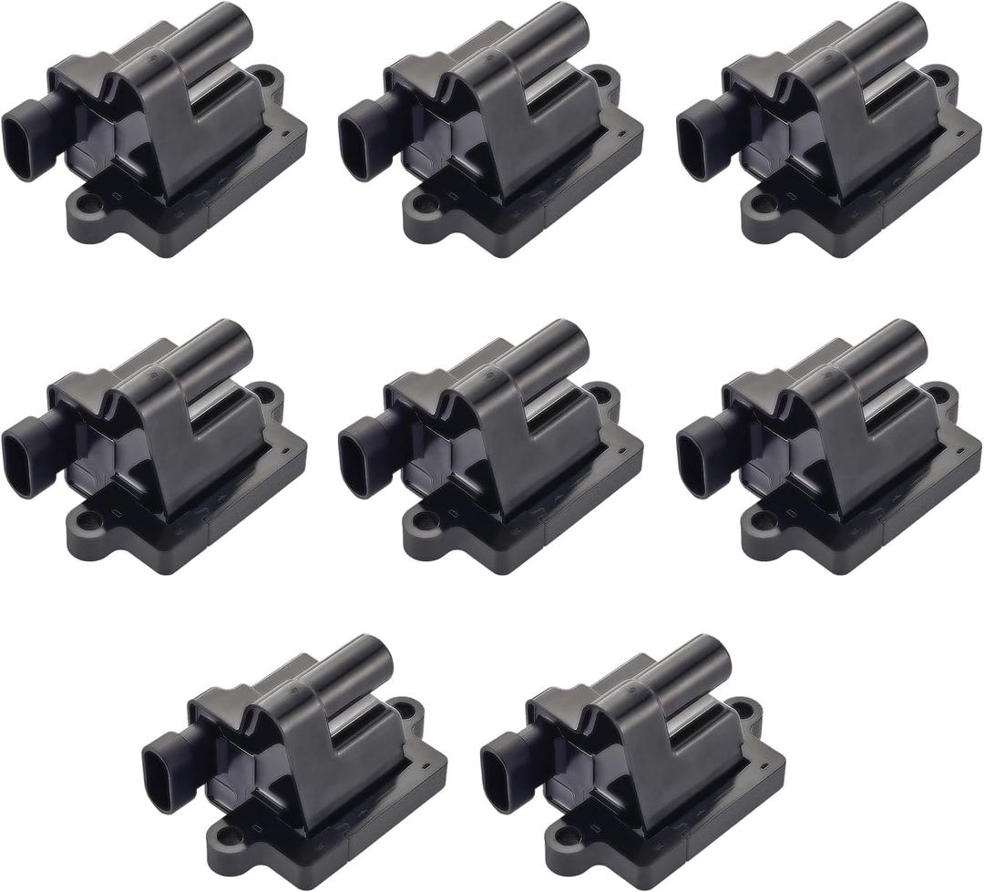 12558693 Ignition Coil Pack Set of 8 Compatible with Chevy Cadillac GMC, Silverado, Tahoe, Avalanche, Suburban, Escalade, Sierra, Yukon - Replace GN10298, C1208, D581