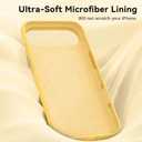 BENTOBEN Magnetic for iPhone Air Case with Magsafe, Liquid Silicone Phone Case iPhone 17 Air Shockproof Gel Rubber Soft Bumper Microfiber Lining Protective Cover Cases for iPhone Air 6.5" 2025, Yellow