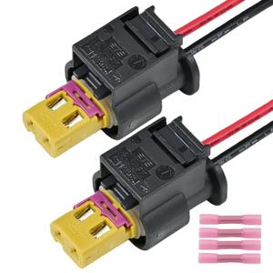 2PCS Fog Light Connector Plug fit for VW Volkswagen GTI 2016-2020, Pigtail Wiring Harness 07P973702