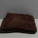 LuxUrux Plush Chenille Runner Rug  Ultra-Soft, Absorbent & Non-Slip Bath Mat for Bathroom, Hallway & More, Machine Washable (27 x 47 inches, Brown)