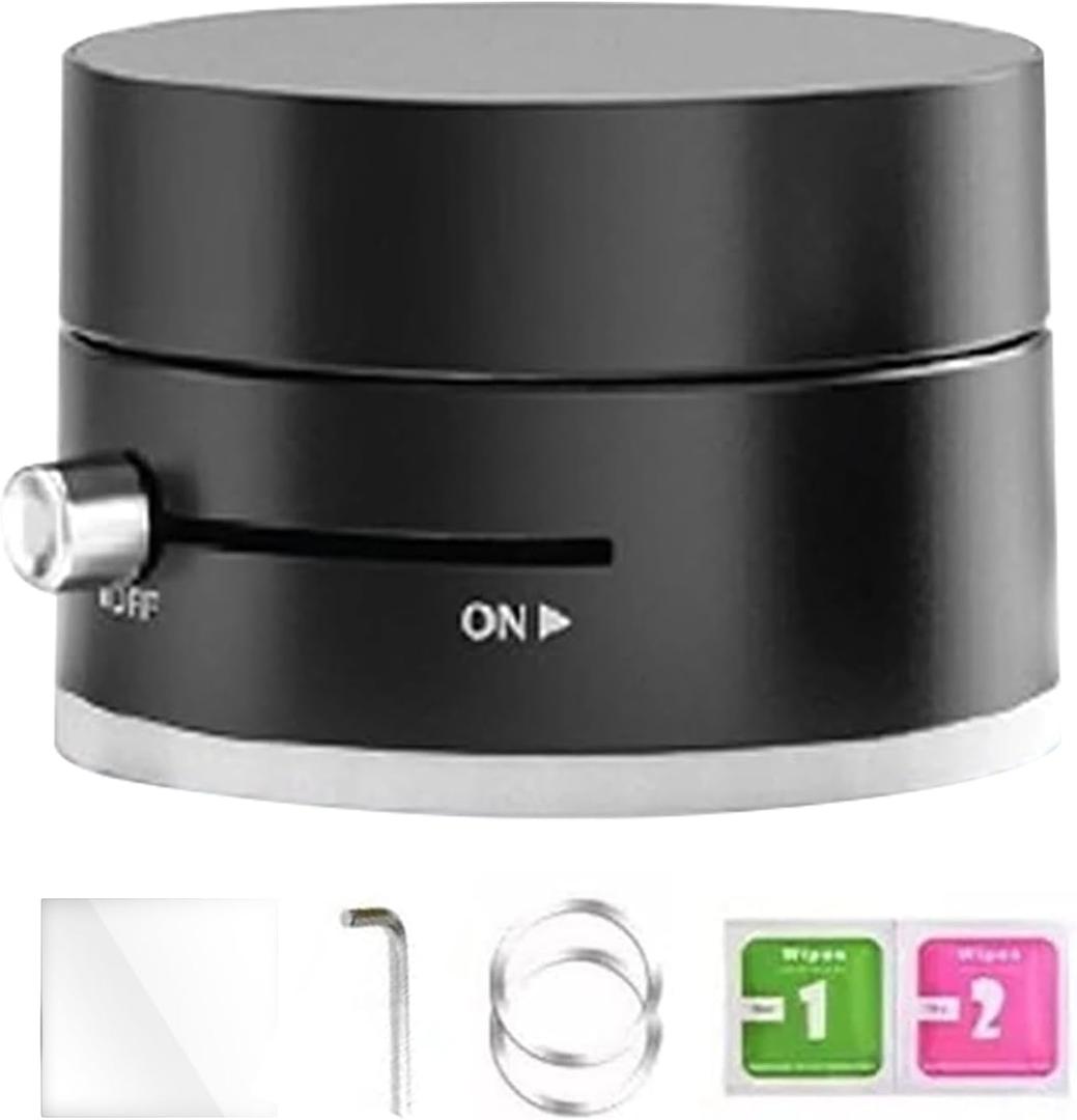 Vacuum Magnetic Car Phone Holder,Strong Suction Cup Mobile Phone Holder | Navigation Stand, 360-Degree Rotating, Adjustable Smartphone Stand for Shower Vehicle (Black)