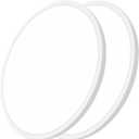 24 Inch Led Ceiling Light Flush Mount, 50W, 5480LM, 3000K/4000K/6000K CCT Selectable Super Slim White LED Ceiling Light, Close to Ceiling Round Flat Panel Light for Hallway, Bedroom, Kitchen, ect,2PK