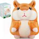 SANJOIN Kids Toddler Toys for Ages 2-4, Talking Hamster Repeats What You Say, Interactive Plush Repeating Toy for 2 3 4 5 6 8 Year Old Boy Girl Birthday Gift (Brown)