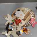 Qunclay Interchangeable Wooden Gnome Decor Holiday Seasonal Gnome Decorations with Magnet Pieces and Detachable Hats Changeable Welcome Sign for Home (Farmouse)