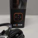 Tire Inflator Portable Air Compressor, 5X Faster Portable Air Pump for Car Tires with Powerful Battery, 180PSI Cordless Air Pump with Digital Pressure Gauge for Cars, Bike & Motorcycle Tires, Ball (Black)