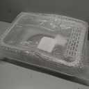 Prodigen Stainless Steel Cat Litter Box with Lid High Wall Sides Enclosure, Non-Sticky, Anti-Leakage, Easy Cleaning, with Cat Mat & Metal Scoop, 19.6" L x 14" W x 12" H