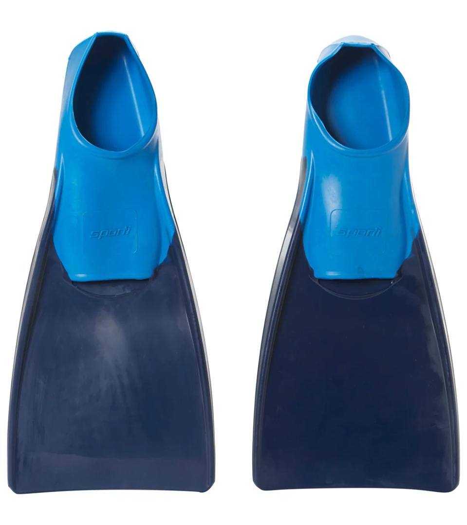 Sporti Essential Floating Swim Fins - NavyBlue - Little Kid 13-1