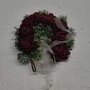 Vividsun Women Flower Crown Floral Headpiece Festival Wedding Hair Wreath Floral Crown (Burgundy)