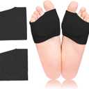 Metatarsal Pads Women & Men 2 Pairs with Gel - Ball of Foot Pain Relief for Metatarsalgia and Morton's Neuroma Support (Black)