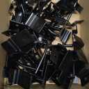 50Pcs 2 Inches Black Slatwall Panel Hooks Bulk Set, Metal Slat Wall Hanging Display Hanger Hooks, Pegboard Organizer for Gridwall Garage Shop Retail