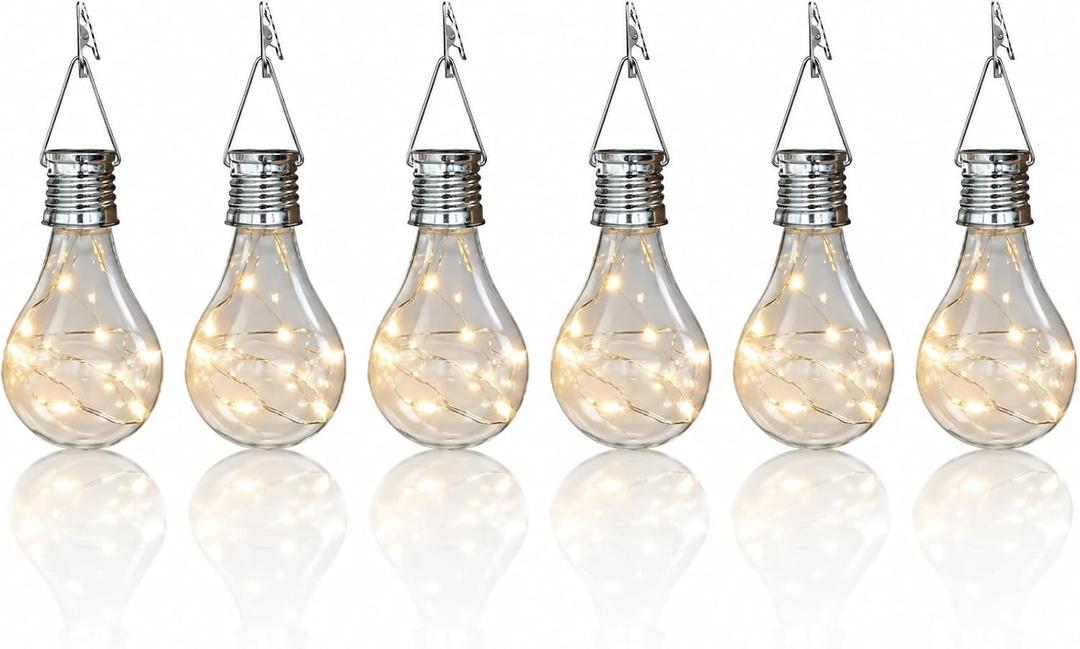 Solar Light Bulbs Outdoor Waterproof Garden Camping Hanging LED Lights