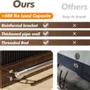 Bar Foot Rail Kit 4ft, 304 Stainless Steel Satin Finish 2" O.D Tubing with Wall Mount Bracket Hardware, Undercounter Foot Railing for Home Kitchen Restaurant Bar Counter