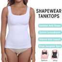 YIOIOIO Women Shapewear Tank Tops Tummy Control Compression Tops seamless Body Shaper Camisole, M